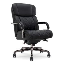 La-Z-Boy Office Chairs<Symphony Ergonomic Bonded Leather Swivel Executive Chair, Black and Graphite (CCHR10013E)