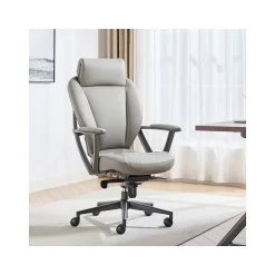 La-Z-Boy Office Chairs<Vannes Ergonomic Polyurethane Swivel Executive Chair, Gray (60101-GRY)