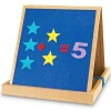 Learning Resources Dry Erase<Double-Sided Tabletop Easel, 19-3/4"H, Magnetic Whiteboard (LER7286)