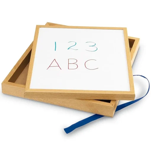 Learning Resources Dry Erase<Double-Sided Tabletop Easel, 19-3/4"H, Magnetic Whiteboard (LER7286)