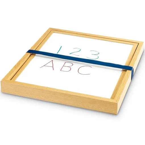 Learning Resources Dry Erase<Double-Sided Tabletop Easel, 19-3/4"H, Magnetic Whiteboard (LER7286)