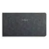 Quill Brand Accounting & Record Journals<Ledger Binder, 10.5" x 5.63", 200 Pages, Blue Marble (26520)