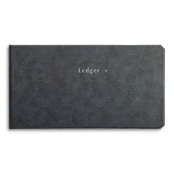 Quill Brand Accounting & Record Journals<Ledger Binder, 10.5" x 5.63", 200 Pages, Blue Marble (26520)