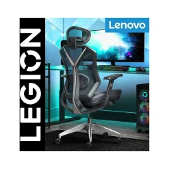 Lenovo Gaming Chairs<Legion Mesh Ergonomic Racing Gaming Chair, Dark Gray (52014DGRY)