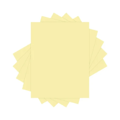 Lettermark Multipurpose Paper<Colors 30% Recycled Colored Paper, 20 lbs., 8.5" x 11", Canary, 500 Sheets/Ream (94290)