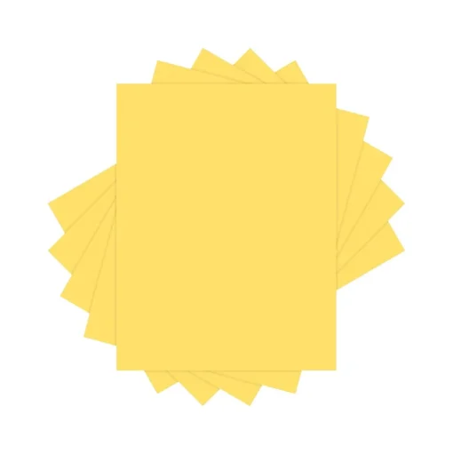 Lettermark Multipurpose Paper<Colors 30% Recycled Colored Paper, 20 lbs., 8.5" x 11", Goldenrod, 500 Sheets/Ream (94299)
