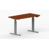 Life Flo Standing Desks<LifeFlo Ergonomics Height Adjustable Desk, 36" W x 24" D x 1 1/8" Thick. Double Column. Cherry. (LFO-3624-E2-CH)