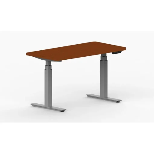 Life Flo Standing Desks<LifeFlo Ergonomics Height Adjustable Desk, 36" W x 24" D x 1 1/8" Thick. Double Column. Cherry. (LFO-3624-E2-CH)