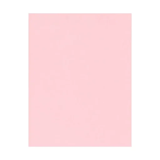 LUX Card Stock<100 lb. Cardstock Paper, 8.5" x 11", Candy Pink, 50 Sheets/Pack (81211-C-23-50)
