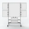 Luxor Dry Erase<Collaboration Station Mobile Whiteboard, Aluminum (COLLAB-STATION)
