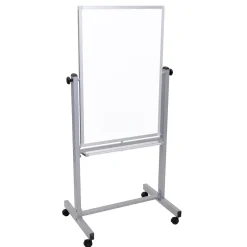 Luxor Dry Erase<® Double Sided Magnetic Whiteboard; Aluminum Frame, 24" x 36" (L270)