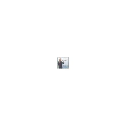 Luxor Dry Erase<Double Sided Mobile Magnetic Glass Marker Board, Aluminum, 48x36 (MMGB4836)