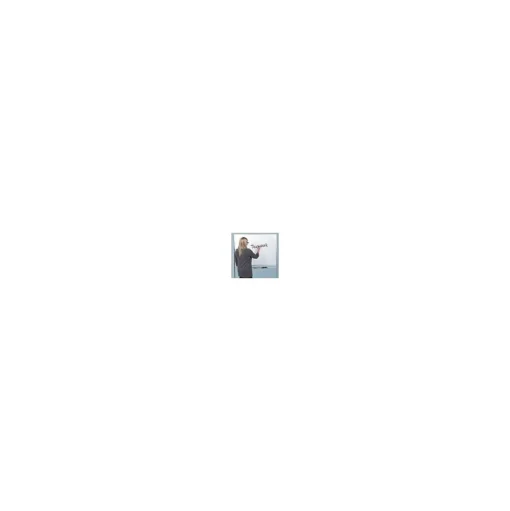 Luxor Dry Erase<Double Sided Mobile Magnetic Glass Marker Board, Aluminum, 48x36 (MMGB4836)