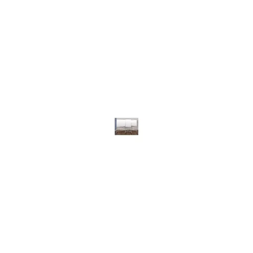 Luxor Dry Erase<Double Sided Mobile Magnetic Glass Marker Board, Aluminum, 48x36 (MMGB4836)
