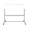 Luxor Dry Erase<Steel Mobile Dry-Erase Whiteboard, Aluminum Frame, 40"H x 72"W (MB7240WW)