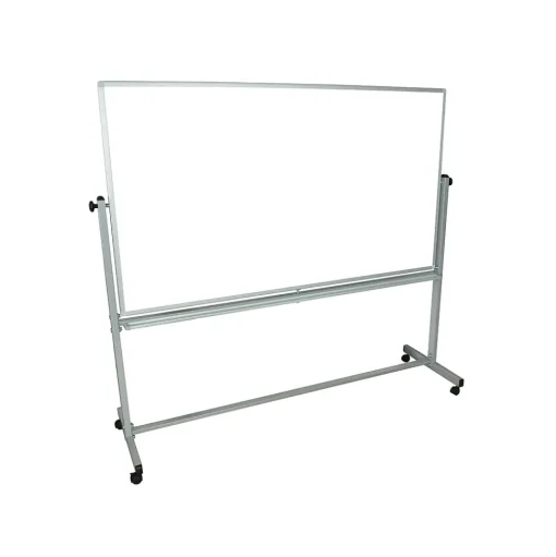 Luxor Dry Erase<Steel Mobile Dry-Erase Whiteboard, Aluminum Frame, 40"H x 72"W (MB7240WW)
