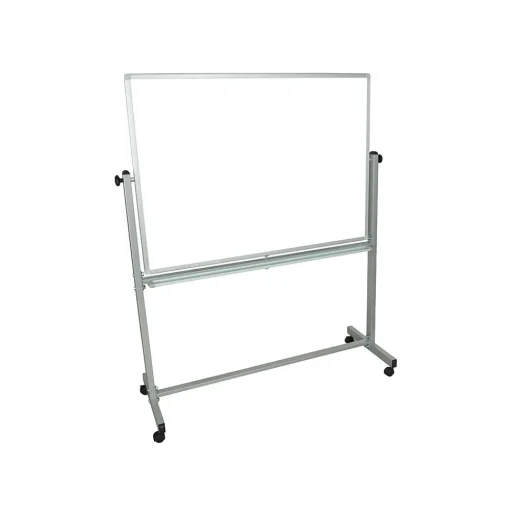 Luxor Dry Erase<Steel Mobile Dry-Erase Whiteboard, Aluminum Frame, 4' x 3' (MB4836WW)