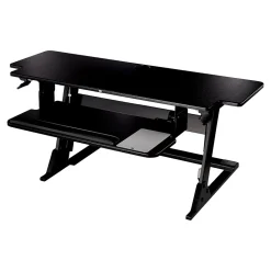 3M Standing Desks<Precision XL Easy Lift 6" - 20" Adjustable Desk, Black (SD70B)