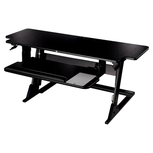 3M Standing Desks<Precision XL Easy Lift 6" - 20" Adjustable Desk, Black (SD70B)
