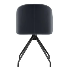 Martha Stewart Office Chairs<Sora Fabric Swivel Stationary Office Chair, Gray/Oil Rubbed Bronze (CH222119GYBK)