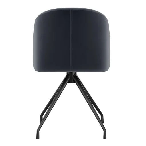 Martha Stewart Office Chairs<Sora Fabric Swivel Stationary Office Chair, Gray/Oil Rubbed Bronze (CH222119GYBK)
