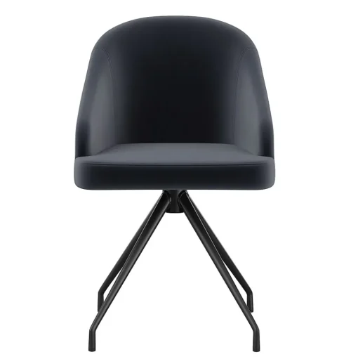 Martha Stewart Office Chairs<Sora Fabric Swivel Stationary Office Chair, Gray/Oil Rubbed Bronze (CH222119GYBK)