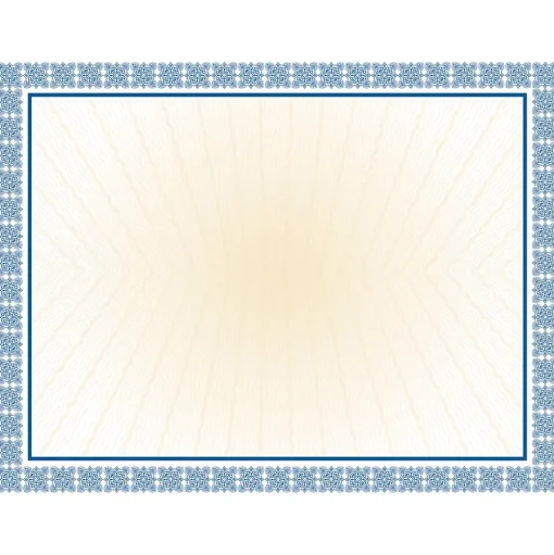 Masterpiece Studios Awards & Certificates<Certificates, 8.5" x 11", Westminster Blue, 100/Pack (961032)