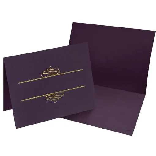 Masterpiece Studios Awards & Certificates<Certificate Holders, 9.375" x 12", Plum, 5/Pack (903106)