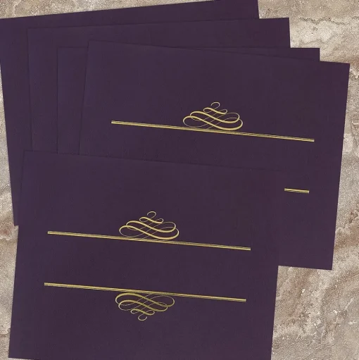 Masterpiece Studios Awards & Certificates<Certificate Holders, 9.375" x 12", Plum, 5/Pack (903106)