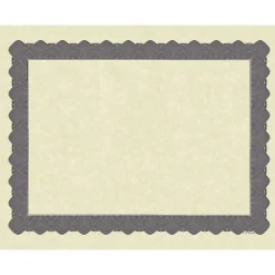 Masterpiece Studios Awards & Certificates<Certificates, 8.5" x 11", Beige/Metallic Silver, 25/Pack (934325)