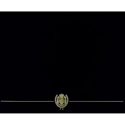 Masterpiece Studios Awards & Certificates<Classic Crest Certificate Holders, 8.5" x 11", Black, 5/Pack (903117S)