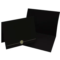 Masterpiece Studios Awards & Certificates<Classic Crest Certificate Holders, 8.5" x 11", Black, 5/Pack (903117S)