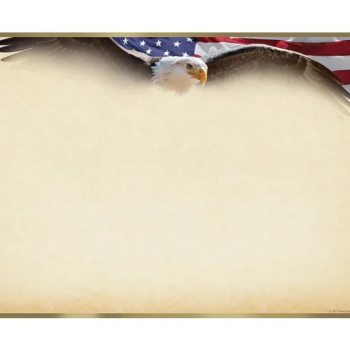 Masterpiece Studios Awards & Certificates<Great Papers!® Flying Eagle with Gold Foil Certificate, 8.5"H x 11"W, 15 count (2017042)