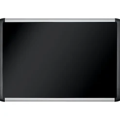 MasterVision Bulletin<Black Fabric Bulletin Board, 48" x72", Aluminum Frame (BVCMVI270301)
