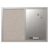 MasterVision Dry Erase<Combo Lacquered Steel / Fabric Dry-Erase Whiteboard, Wood Frame, 2' x 1.5' (MX04331608)