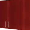 MasterVision Dry Erase<? Conference Cabinet, 48"H x 48"W x 5"D, Cherry Frame/White Surface