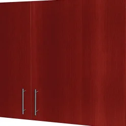 MasterVision Dry Erase<? Conference Cabinet, 48"H x 48"W x 5"D, Cherry Frame/White Surface