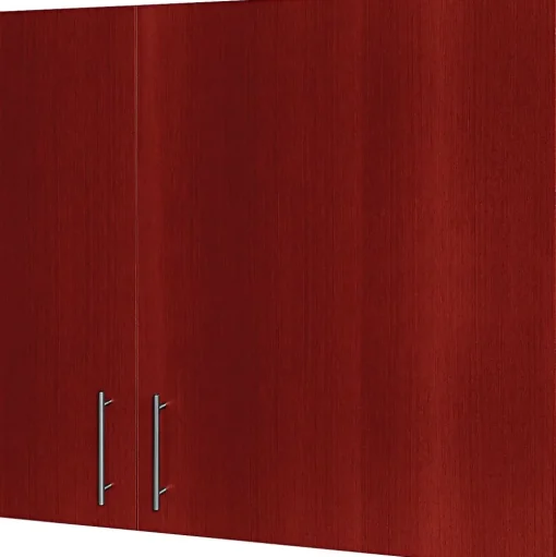 MasterVision Dry Erase<? Conference Cabinet, 48"H x 48"W x 5"D, Cherry Frame/White Surface