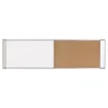 MasterVision Dry Erase<Cork & Dry Erase Combo Dry-Erase & Bulletin Board, Silver Frame, 3' x 1.5' (XA10003700)
