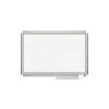 MasterVision Dry Erase<® 48"H x 72"W Grid Porcelain Planner Dry Erase Board, Aluminum Frame