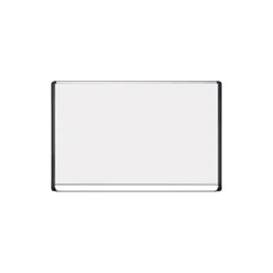 MasterVision Dry Erase<® 48"(H) x 72"(W) Porcelain Magnetic Dry Erase Board, Aluminum Frame, Each