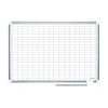 MasterVision Dry Erase<Platinum Plus Magnetic Porcelain Planning Board, Aluminum Frame, 6' x 4' (CR1230830)