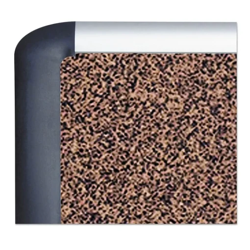 MasterVision Bulletin<Tech Cork Board, 72" x 48", Tan Surface, Silver/Black Aluminum Frame (BVCMVI270501)