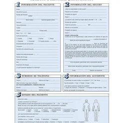 Medical Arts Press Medical Forms<® Chiropractic Registration and History Form without Updates; Sky Blue, Spanish