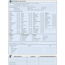 Medical Arts Press Medical Forms<® Chiropractic Registration and History Form without Updates; Sky Blue, Spanish