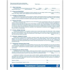 Medical Arts Press Medical Forms<® Dental Treatment Consent Form; 1-Sided