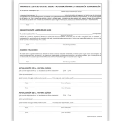 Medical Arts Press Medical Forms<® Dental Registration and Medical History Form, Spanish