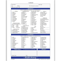 Medical Arts Press Medical Forms<® Health History Form; Purple FormFamily™