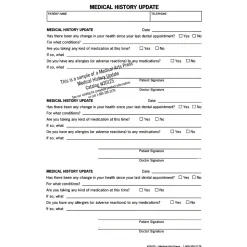 Medical Arts Press Medical Forms<® History Update Form, Dental