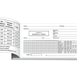 Medical Arts Press Medical Forms<Log of Hospital Visits, Pocket-sized, 1-Part